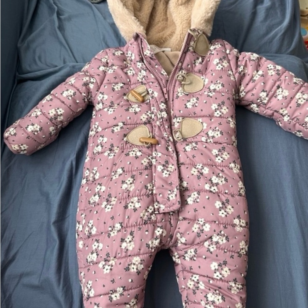 Nicole Miller baby puffer jumpsuit